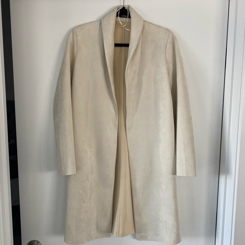 COPY - TAHARI vegan leather trench